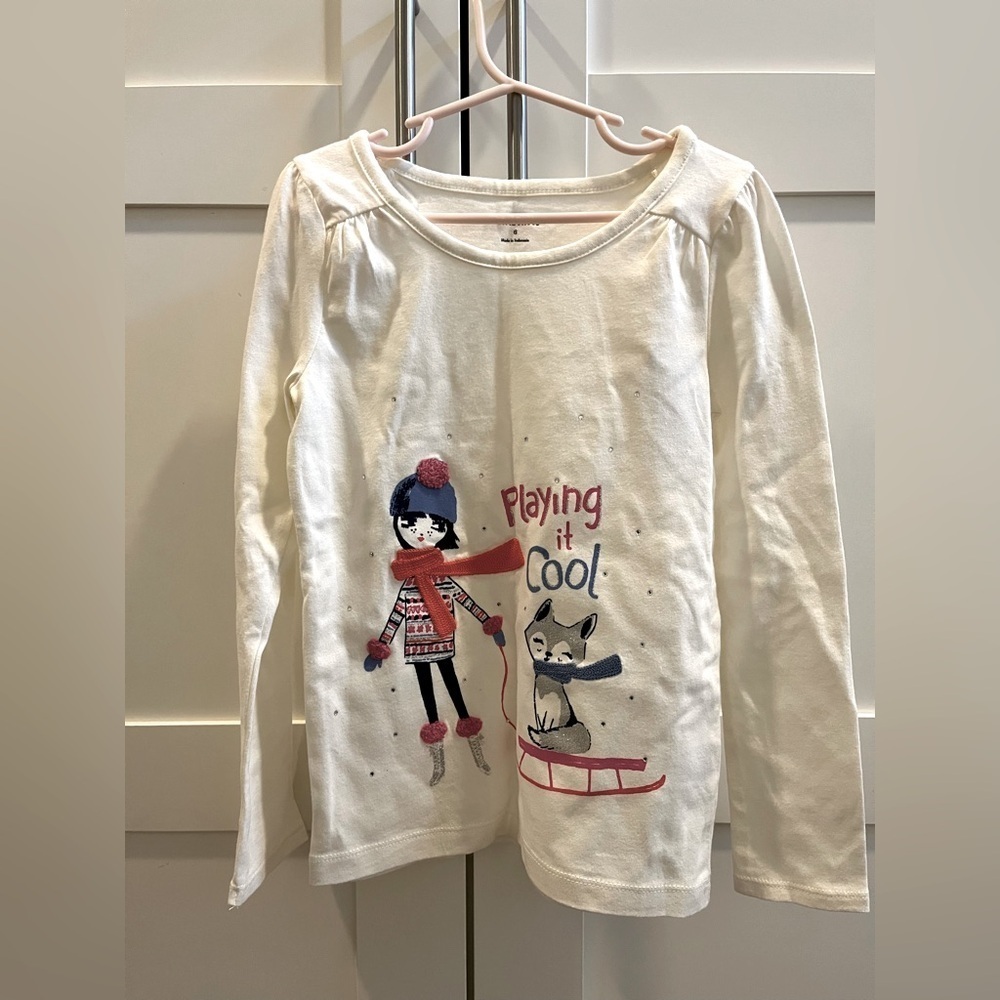 Gymboree size 6 NWT winter themed long sleeve t-shirt
